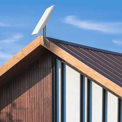 Vivo Low Profile Wall Mount Designed For Starlink Gen2 Internet Satellite Dish In Black;white
