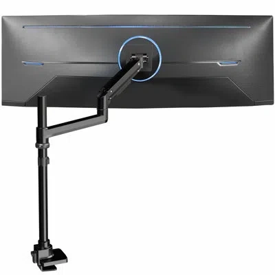 Vivo Pneumatic Arm Single Ultrawide Monitor Desk Mount For Computer Screens To 49" In Black