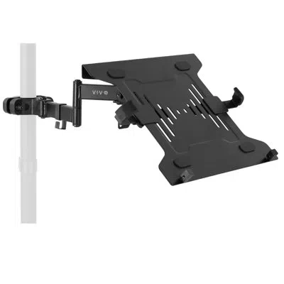 Vivo Pole Mount Laptop Holder In Black