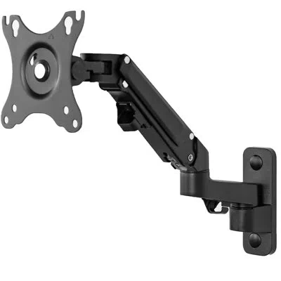 Vivo Premium Aluminum Single Monitor Wall Mount In Black
