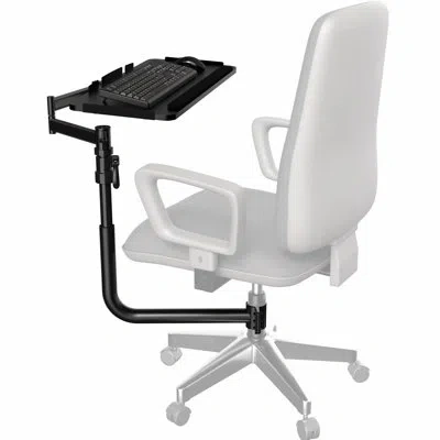 Vivo Premium Office Chair Mounted 26" X 12" Full Motion Keyboard And Mouse Tray In Black