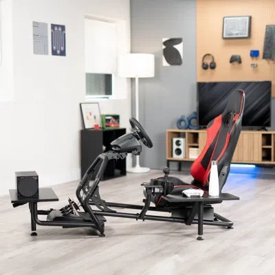 Vivo Shelf Kit Designed For Stand-race1b Racing Simulator Cockpit Series Only (stand-race1sf) In Black