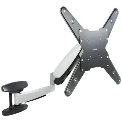 Vivo Silver Pneumatic Arm Tv Wall Mount In Silver,black