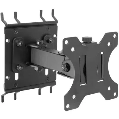 Vivo Single Computer Monitor Pegboard Mount With Arm In Black