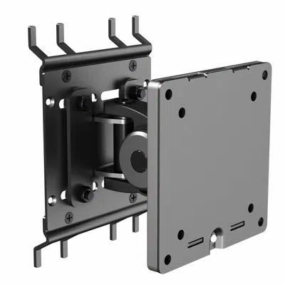 Vivo Single Ultrawide Monitor Pegboard Panel Mount, Fits Up To 49" Screens In Black
