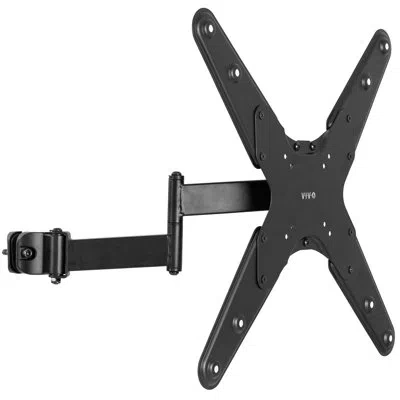 Vivo Steel Universal Pole Mount Tv Arm Vesa Plate | Fits 32" To 55" Screens In Black