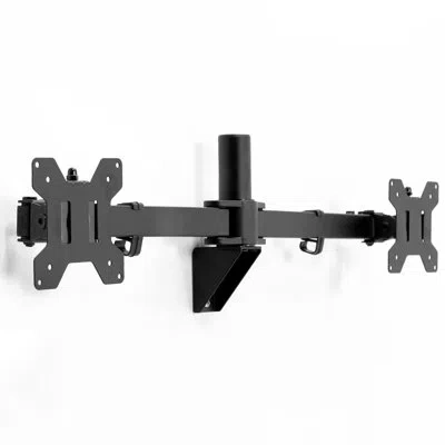 Vivo Telescoping Flush Wall Mount For Dual Ultra Wide Monitors (mount-ts38 Series) In Black