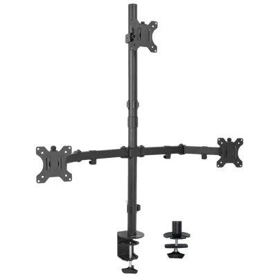Vivo Triple Desk Mount Stand, Stand-v003t Series In Black