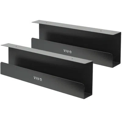 Vivo Under Desk Cable Management Trays In Black