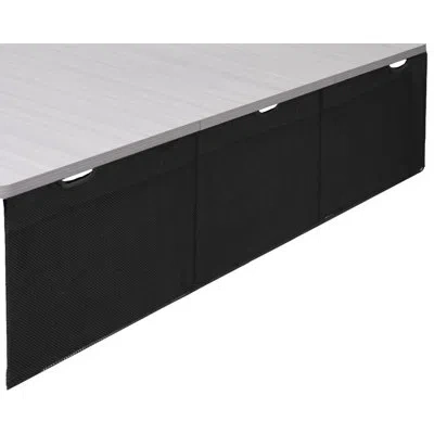 Vivo Under Desk Privacy & Cable Management Sleeve Panel 71" Kit (desk-skirt-71) In Black