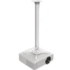 Vivo Universal White Tall Extending Projector Ceiling Mount, Height Adjustable In White