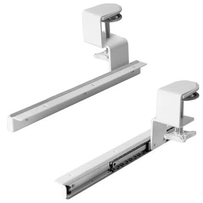Vivo White Clamp And Rail Set For Custom Wood Tray