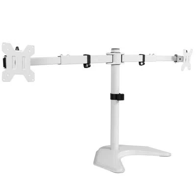 Vivo White Multi Screen Desktop Mount For 27" - 38" Screens Holds Up To 22 Lbs