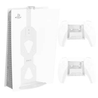 Vivo White Steel Wall Mount Bracket Designed For The Ps5 Gaming Console