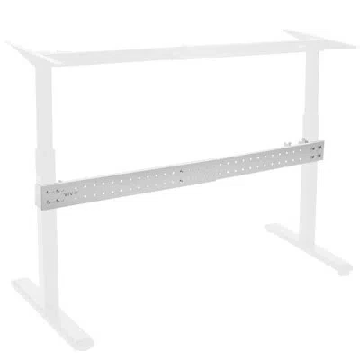 Vivo White Universal Steel Clamp-on Desk Stabilizer Bar, Bracket Support System
