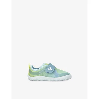 Vivobarefoot Kids' Primus Sport Iv Woven Trainers Blue/pal.c Eur 23 /6.5 Uk In Gray