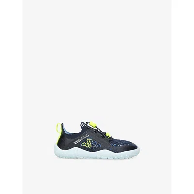 Vivobarefoot Kids' Primus Trail Knit Fg Woven Trainers Blk/blue Eur 25 /7.5 Uk