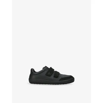 Vivobarefoot Kids' Xitizen Straps Leather Traine In Animal Print