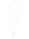 Vivyinrosa Zendaya Crossbody Little Pearl Necklace In White