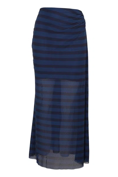 Vix Amira Detail Long Skirt Harmonie In Blue