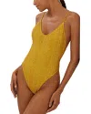 Vix Bailey One Piece Swimsuit In Yellow