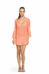 Vix Belini Ruffle Tunic Peach