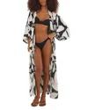 Vix Bossa Yumi Maxi Kimono Coverup In Multi