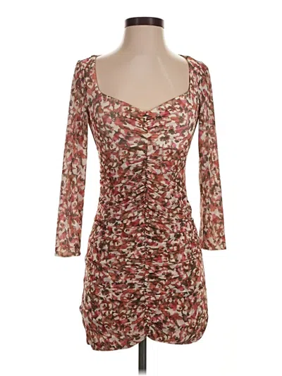 Vix By Paula Hermanny Casual Dress In Brown