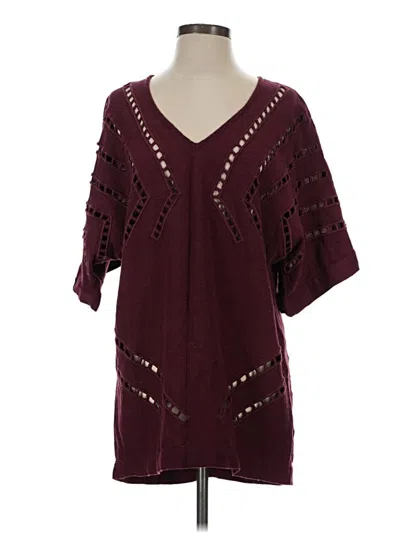 Pre-owned Vix By Paula Hermanny Casual Dress In Burgundy