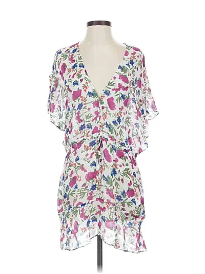 Pre-owned Vix By Paula Hermanny Casual Dress In White
