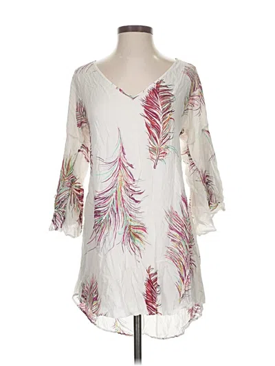 Pre-owned Vix By Paula Hermanny Casual Dress In White