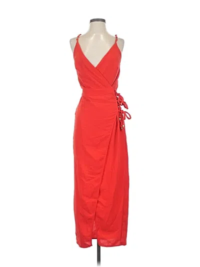 Pre-owned Vix By Paula Hermanny Cocktail Dress In Red