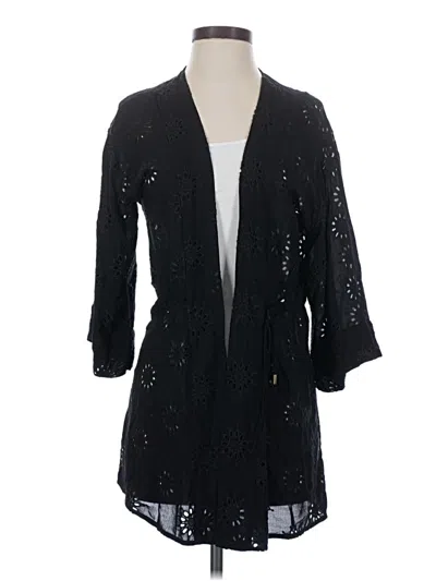 Pre-owned Vix By Paula Hermanny Kimono In Black