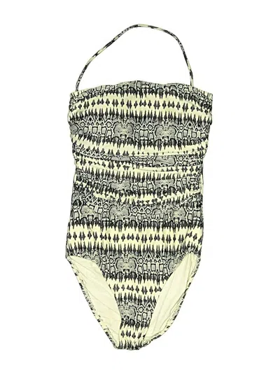 Pre-owned Vix By Paula Hermanny One Piece Swimsuit In Ivory