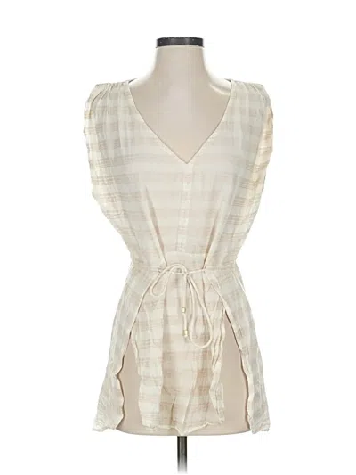 Pre-owned Vix By Paula Hermanny Sleeveless T-shirt In White