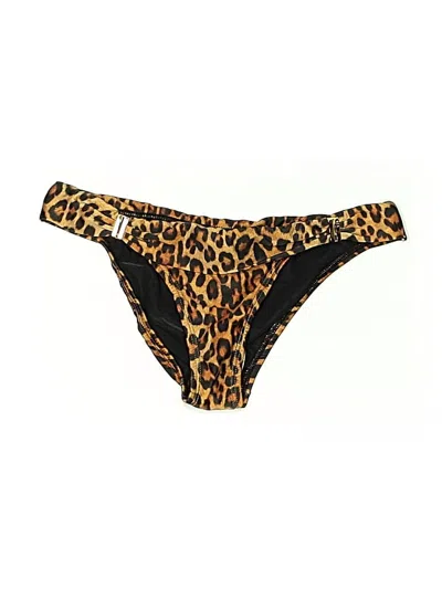 Pre-owned Vix By Paula Hermanny Swimsuit Bottoms In Gold
