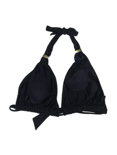 Pre-owned Vix By Paula Hermanny Swimsuit Top Black Solid Pattern Swimwear