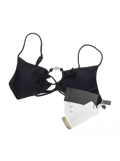 Pre-owned Vix By Paula Hermanny Swimsuit Top Black Swimwear