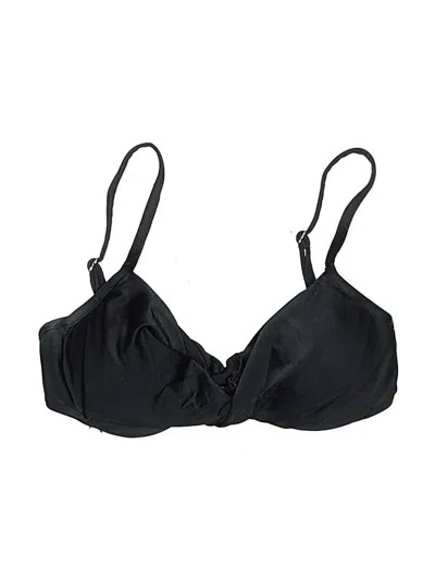 Pre-owned Vix By Paula Hermanny Swimsuit Top Black Swimwear