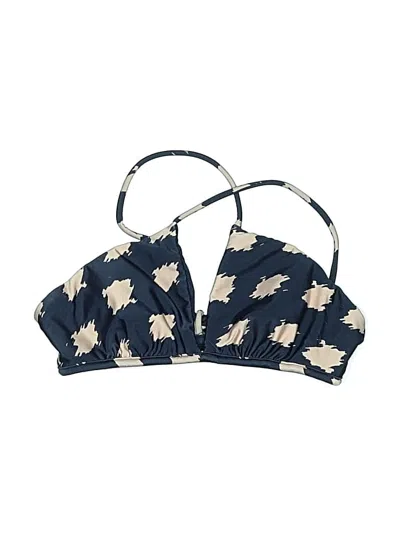 Pre-owned Vix By Paula Hermanny Swimsuit Top Blue Swimwear
