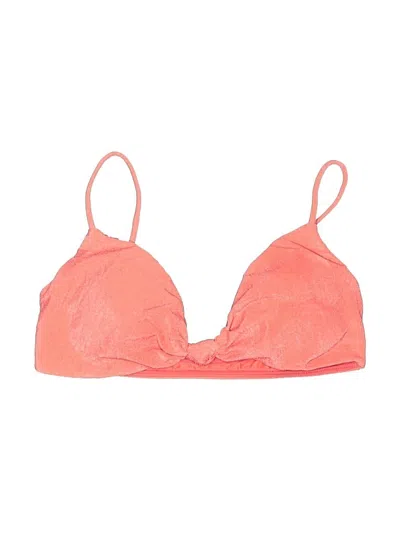 Pre-owned Vix By Paula Hermanny Swimsuit Top Orange Swimwear