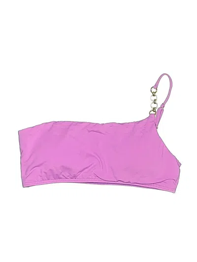 Pre-owned Vix By Paula Hermanny Swimsuit Top Purple Solid Pattern Swimwear