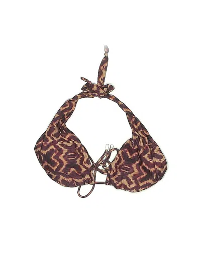 Pre-owned Vix By Paula Hermanny Swimsuit Top Purple Swimwear