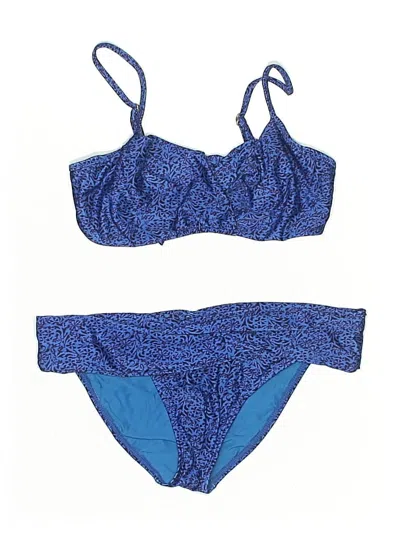 Pre-owned Vix By Paula Hermanny Two Piece Swimsuit In Blue