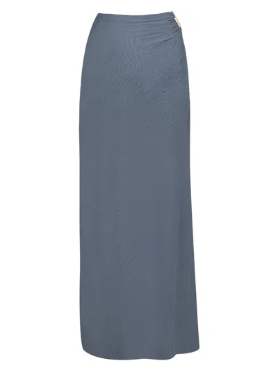 Vix By Paula Hermanny Women's Amira Gathered Maxi-skirt In Blue