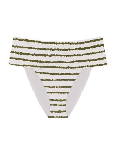Vix By Paula Hermanny Women's Borea Jessica Striped Bikini Bottom In Neutral