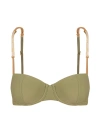 Vix By Paula Hermanny Women's Brooke Mel Underwire Bikini Top In Olive
