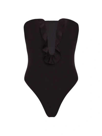 Vix By Paula Hermanny Women's Chris Strapless Notch One-piece Swimsuit In Black