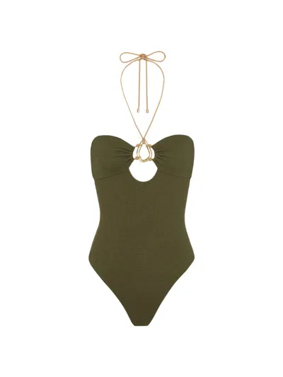 Vix By Paula Hermanny Women's Firenze Adalia One-piece Swimsuit In Green