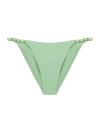 Vix By Paula Hermanny Women's Firenze Beaded Bikini Bottom In Light Green